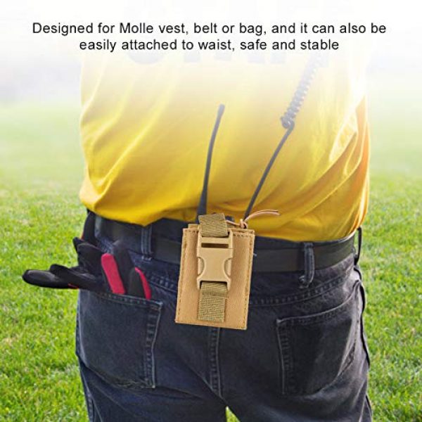 Fockety Tactical Pouch 6 Fockety Radio Holder, Oxford Cloth Wear Resistant Portable Radio Case, Cosplay Tool for Outdoor Sports Camping Bag