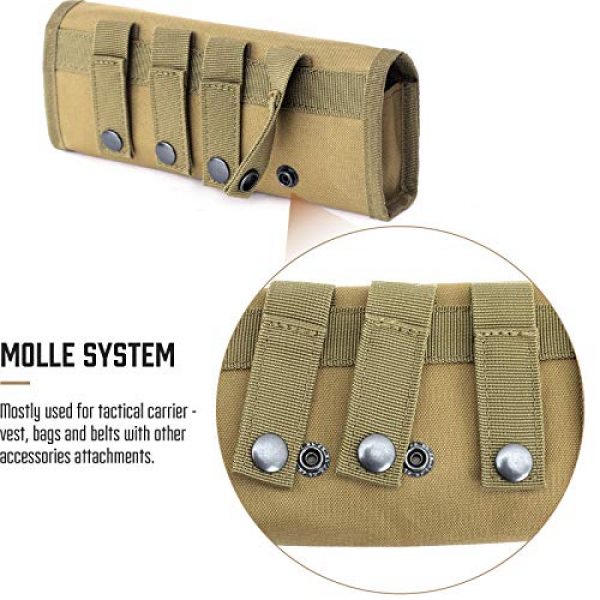 Livans Tactical Pouch 3 Livans Tactical Ammo Pouch, Cartridge Holder Molle Magazine Pouches Bullet Bag Shotgun Shell Holder Include U.S.A Flag Patch