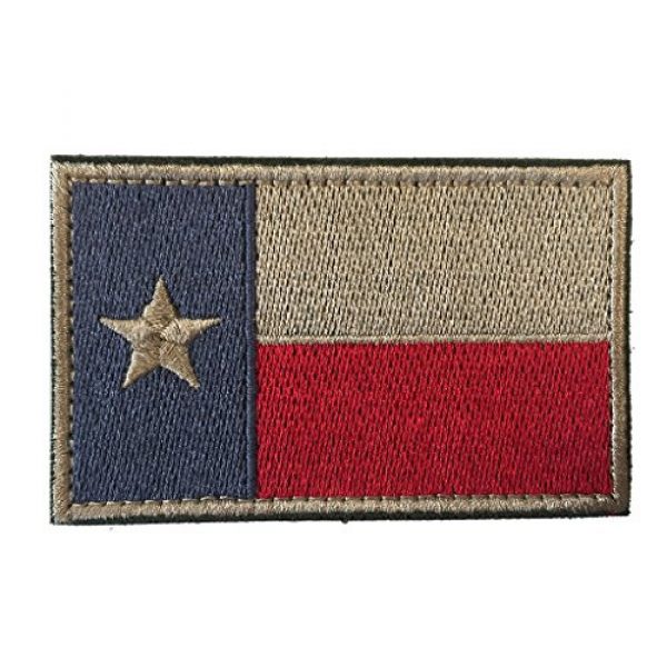 SpaceAuto Airsoft Morale Patch 1 SpaceAuto Texas State Flag Tactical Morale Patch Red