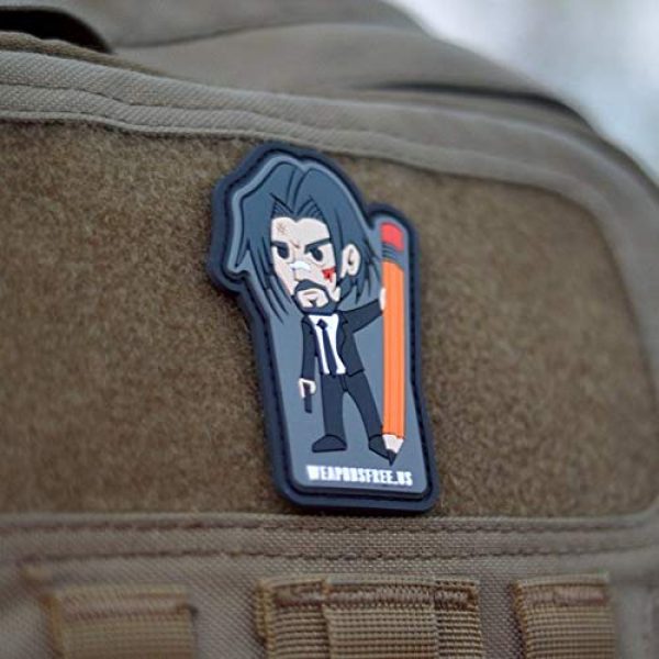 weaponsfree.us Airsoft Morale Patch 2 John Wick Custom Tactical Morale PVC Patch