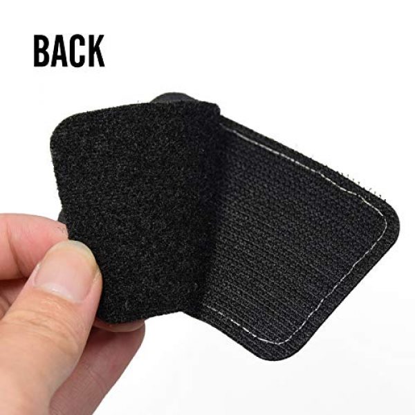 ELLEWIN Airsoft Morale Patch 4 ELLEWIN 2PCS Send It Tactical Patches Embroidered Morale Support Patch Hook and Loop, Black and White
