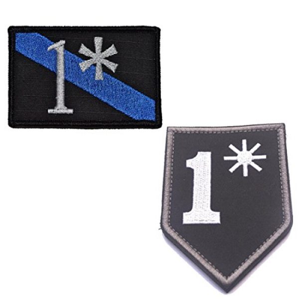 ODSP Airsoft Morale Patch 1 1 One Ass to Risk Thin Blue Line Sheepdog 2x3 Morale Patch and Tactical Morale Hook Patches 1 One ASSTORISK Asterisk