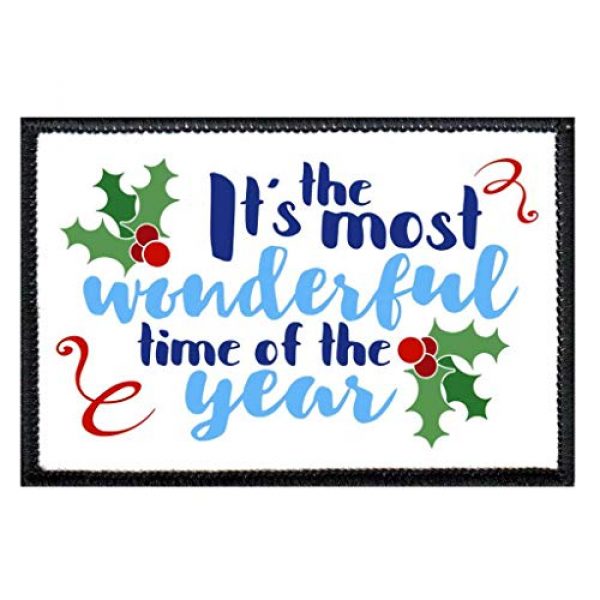 P PULLPATCH Airsoft Morale Patch 1 It's The Most Wonderful Time of The Year Morale Patch | Hook and Loop Attach for Hats, Jeans, Vest, Coat | 2x3 in | by Pull Patch