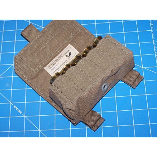 12 Gage Ammo Pouch Tactical Pouch 3 Shotgun 12 Gage Ammo Pouch Military USMC MOLLE FSBE Coyote w P38