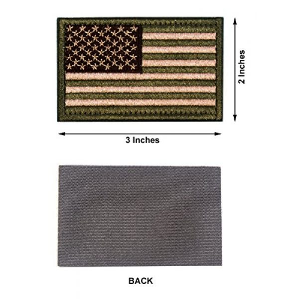 MAXXPRO Airsoft Morale Patch 4 2 PCS Tactical Patches of USA US American Flag, with Hook and Loop for Backpacks Caps Hats Jackets Pants, Military Army Uniform Emblems, Size 3x2 Inches