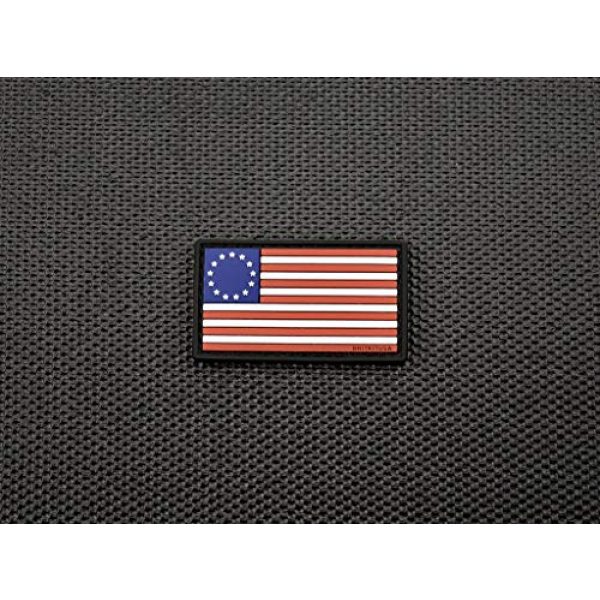 Empire Tactical USA Airsoft Morale Patch 2 MINI BETSY ROSS FLAG 3D PVC MORALE PATCH 2" x 1.25"