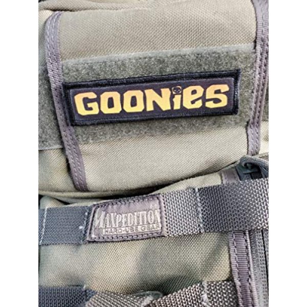 RedheadedTshirts Airsoft Morale Patch 2 1x4 Goonies Movie Morale Patch Funny Tactical Military. 2x3" Hook Made in The USA Perfect for Your Rucksack, Molle Gear, Operator hat or Cap!