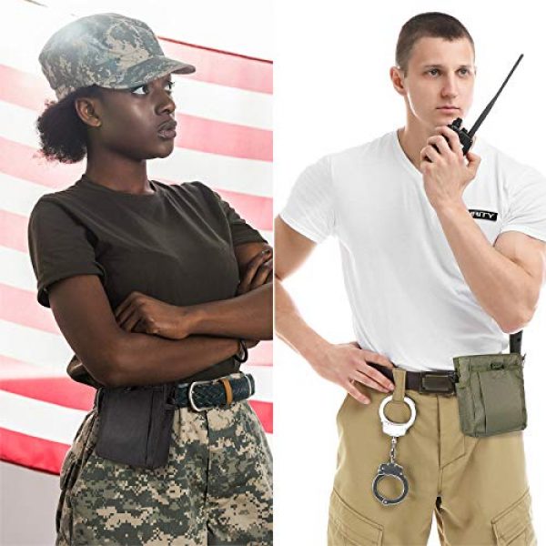 Frienda Tactical Pouch 5 Frienda 3 Pieces Tactical Pouch Molle Dump Pouch Tactical Waist Bag Adjustable Belt Utility Hip Bag Outdoor Magazine Pouch for Camping Climbing Hiking Cycling (3 Colors)