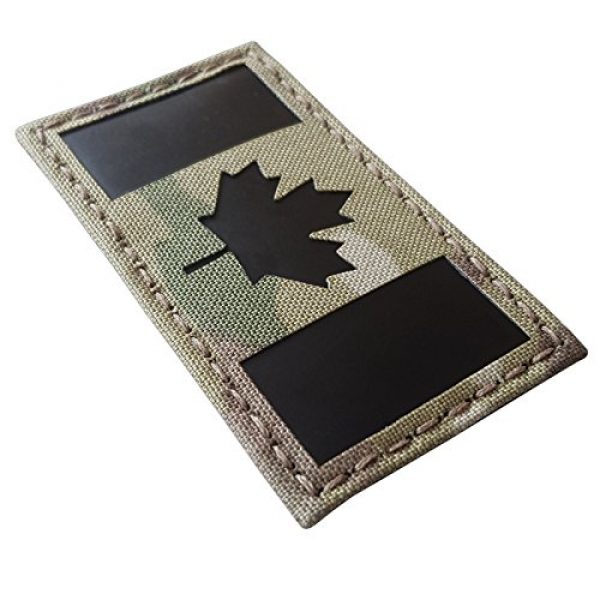 Tactical Freaky Airsoft Morale Patch 1 Multicam Infrared IR Canada Flag 3.5x2 IFF Tactical Morale Hook&Loop Patch