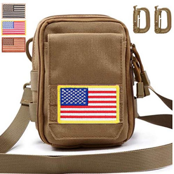GoodTake Tactical Pouch 2 GOOD TAKE Tactical Molle Pouch, Waist Belt Bag Pocket, Organizer Cell Phone Holster, Waterproof Shoulder Pouch, EDC Gear Tool Gadget Belt