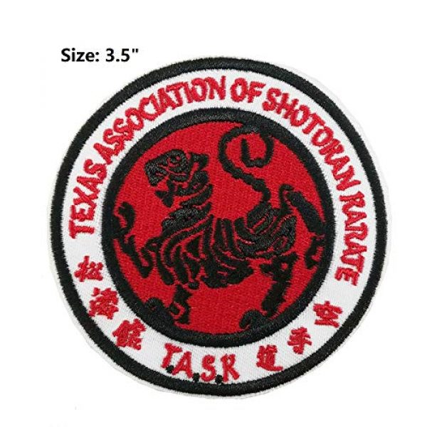 Cute-Patch Airsoft Morale Patch 2 Texas Association of Shotokan Karate Task Embroidered Iron on sew on Patch Martial Arts Applique
