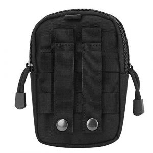 Alomejor Tactical Pouch 1 Alomejor Tactical Waist Bag Portable Multipurpose Military Utility Pouch Gadget Belt Waist Bag Nylon Pocket Pouch for Sports Travel Hiking Running Cycling Camping
