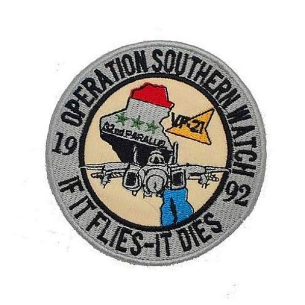 Embroidery Patch Airsoft Morale Patch 3 Operation Southern Watch VF-21 If It Flies-It Dies Military Hook Loop Tactics Morale Embroidered Patch