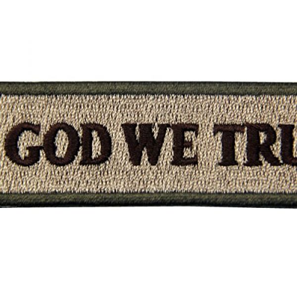 EmbTao Airsoft Morale Patch 2 EmbTao in GOD We Trust Embroidered Tactical Morale Iron On Sew On Patch - Multitan
