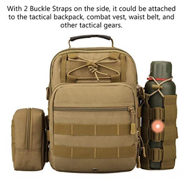 Protector Plus Tactical Pouch 5 Protector Plus Tactical Water Bottles Pouch Military MOLLE Adjustable Kettle Holder Bag H2O Drinks Carrier Case