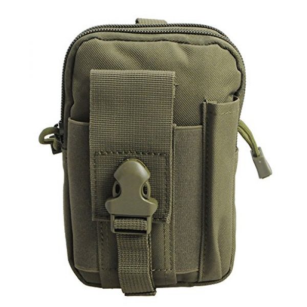 Pvnoocy Tactical Pouch 3 Tactical Universal Holster Military Molle Hip Waist Belt Bag Wallet Pouch Purse Phone Case with Zipper for Phone