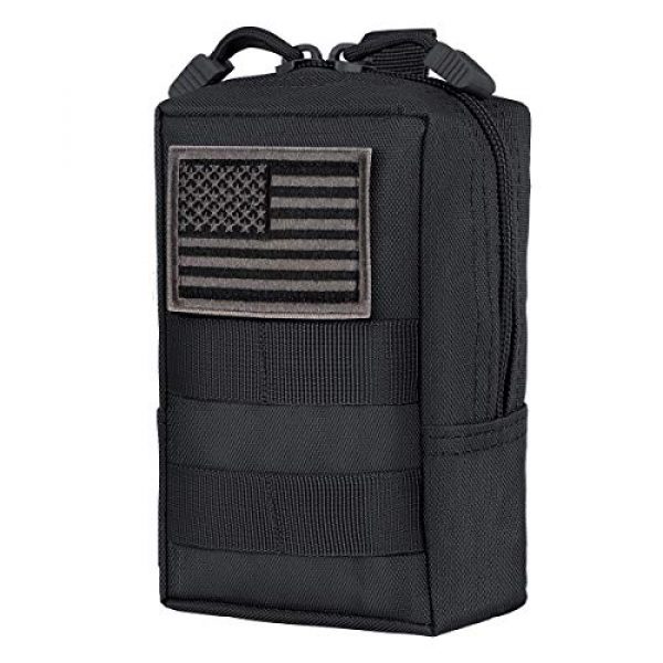 IronSeals Tactical Pouch 1 IronSeals Tactical Molle Pouch Multi-Purpose Compact Pack Water-Resistant Utility EDC Pouch with Flag Patch