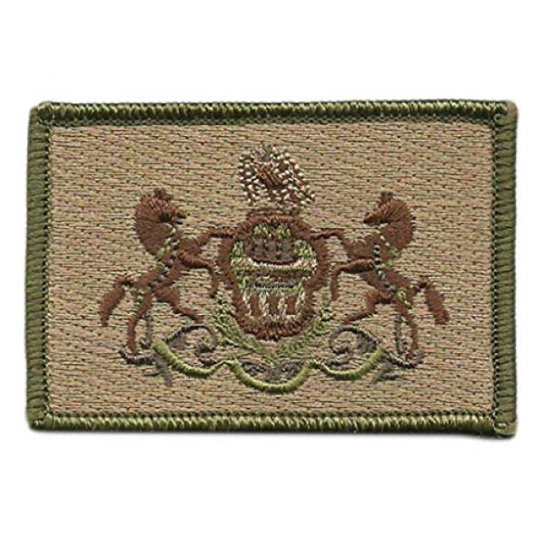 Gadsden and Culpeper Airsoft Morale Patch 2 Tactical State Patch - Pennsylvania - View Colors