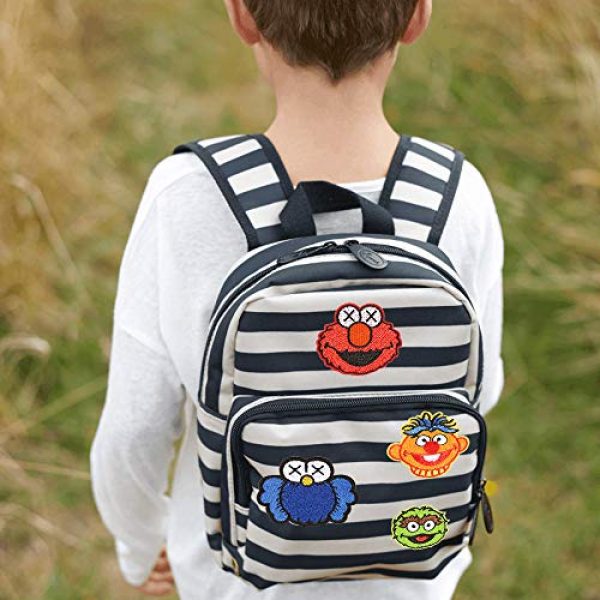 DOHAOOE Airsoft Morale Patch 3 Sesame Street Patch 1 Piece Cookie Monster Sew On/Iron On Patches for Jackets Backpacks Clothes Jeans Denim Hat Exquisite Embroidered Cartoon Applique DIY Decorations(Cookie Monster 2)