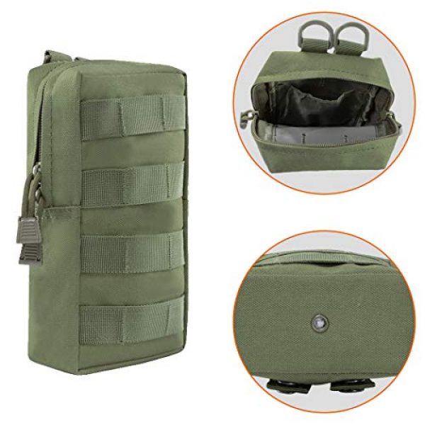 Aoutacc Tactical Pouch 3 2 Pack Tactical Modular Molle Pouches, Compact Small Utility Pouch EDC Waist Bag Pouch