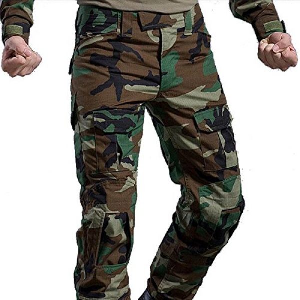 H World Shopping Tactical Pant 4 H World Shopping Military Army Tactical Airsoft Paintball Shooting Pants Combat Men Pants with Knee Pads Woodland