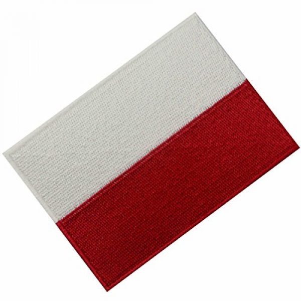 EmbTao Airsoft Morale Patch 3 Poland Flag Embroidered Emblem Polish Iron On Sew On Polska National Patch