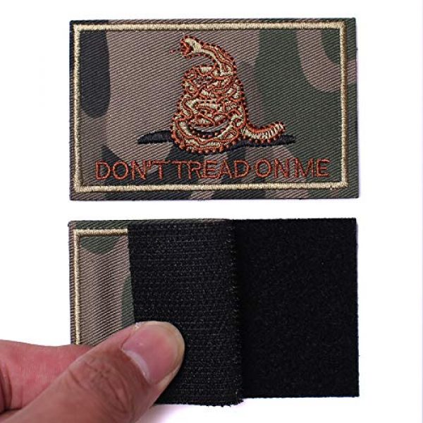 J.CARP Airsoft Morale Patch 3 2 Pieces Don't Tread on Me Tactical Patch Military Morale Patch Ruins of The Green
