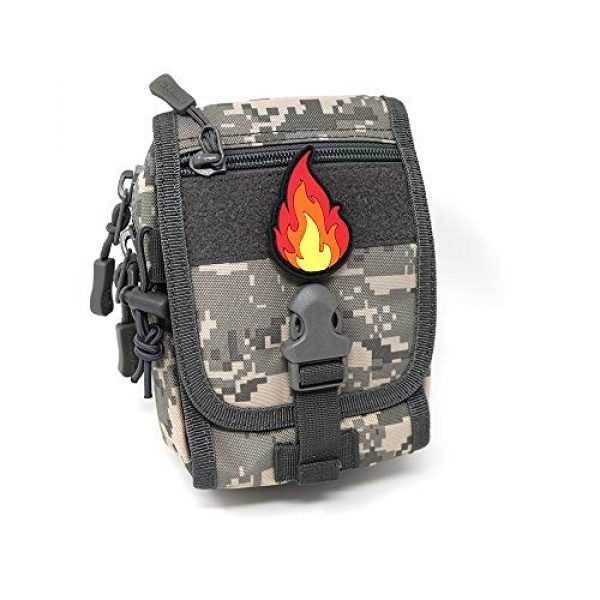 Stinking Patch Co. Airsoft Morale Patch 4 Flame Lick - Fire | PVC Rubber Tactical Morale Patch