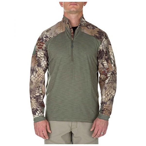 5.11 Tactical Shirt 1 5.11 Men's Rapid Half Zip Sweatshirt, Medium, Sage Green