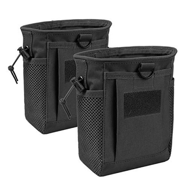 AMYIPO Tactical Pouch 1 AMYIPO Tactical Hip Holster Bag Outdoor Pouch Molle Drawstring Magazine Dump Pouch, Military Adjustable Belt Utility Pouch