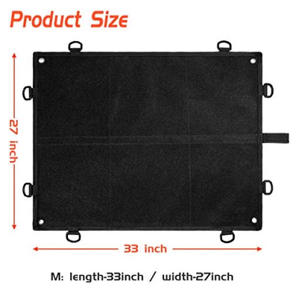 IronSeals Airsoft Morale Patch 2 IronSeals Morale Patch Panel, Tactical Board Patch Organizer Holder - Loop Surface, Steel Ring, D-Hook and Flag Patch