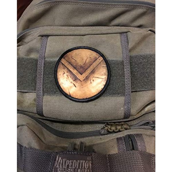 RedheadedTshirts Airsoft Morale Patch 2 Spartan Shield 3" Circle Morale Patch Military Tactical Made in The USA