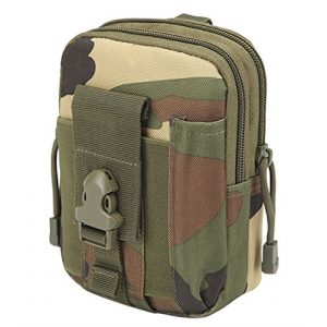 Brvman Tactical Pouch 1 Tactical Waist Outdoor Pockets Purse 5.6 Inch Mobile Phone Bag