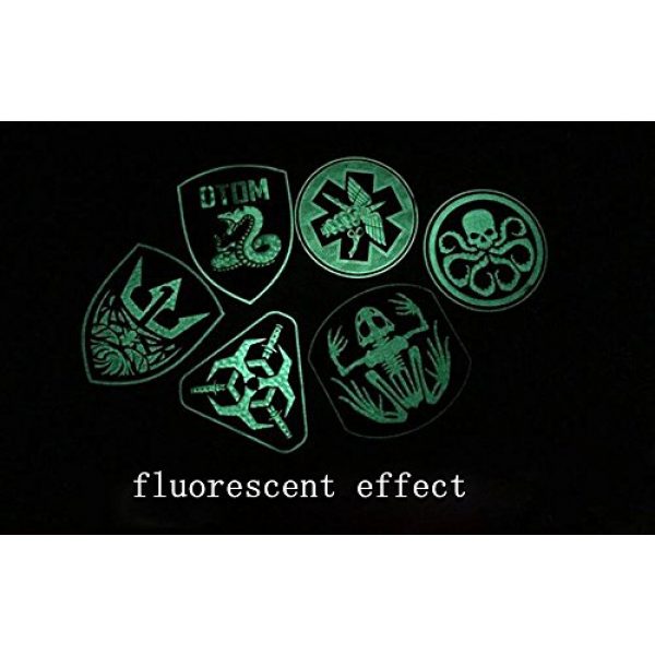JFFCE Airsoft Morale Patch 2 Morale Patch Skeleton Frog Tactical Military Morale 3D PVC Patches(KW)