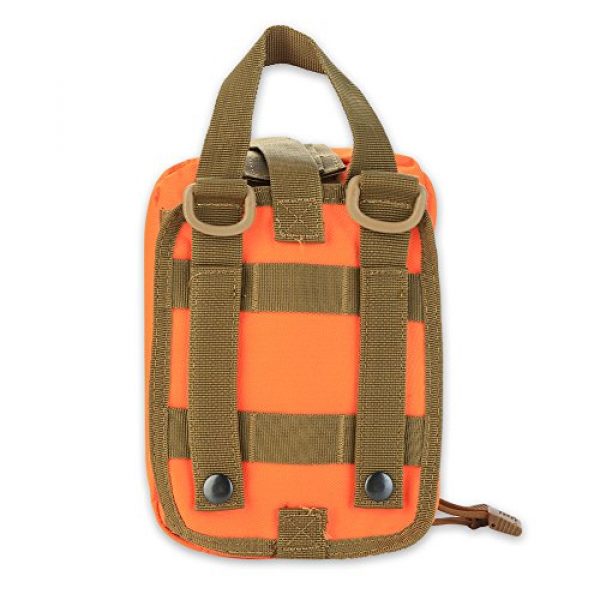 Dioche Tactical Pouch 3 Dioche Outdoor Survival Military First Aid Bag Climbing Emergency Medical Pouch Pack(Orange)