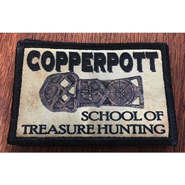 RedheadedTshirts Airsoft Morale Patch 2 Goonies"Copperpot School of Treasure Hunting" Morale Patch Funny Tactical Military. 2x3" Hook Made in The USA Perfect for Your Rucksack, Molle Gear, Operator hat or Cap!
