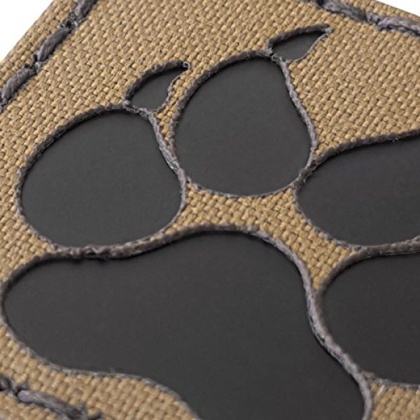 Tactical Freaky Airsoft Morale Patch 6 Coyote Brown Tan Infrared IR K9 Dog Handler Paw K-9 2x2 Tactical Morale Touch Fastener Patch
