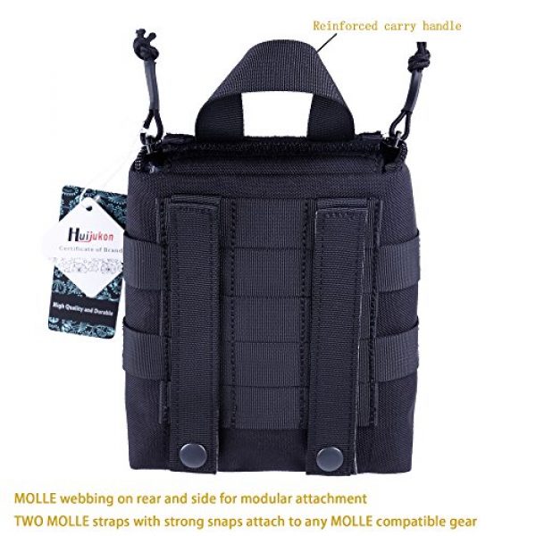 Huijukon Tactical Pouch 4 Huijukon Tactical MOLLE EMT Medical First Aid Utility Pouch Bag 1050D Nylon Molle Pouch