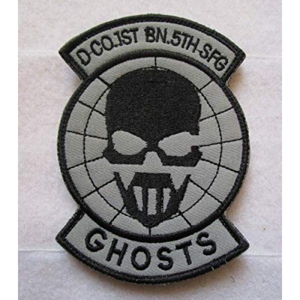 Embroidered Patch Airsoft Morale Patch 1 Recon Ghosts Special Forces Army OIF OEF ISAF 3D Tactical Patch Military Embroidered Morale Tags Badge Embroidered Patch DIY Applique Shoulder Patch Embroidery Gift Patch