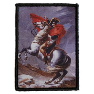 WAPPEN-YA DONGRI Airsoft Morale Patch 1 Morale Patch Hook and Loop Napoleon Crossing The Alps A0524