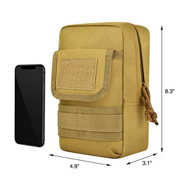 NOOLA Tactical Pouch 5 NOOLA Tactical Molle Pouch 2 Pack Utility Pouch Water-Resistant EDC Pouch