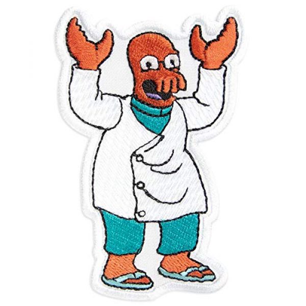 Embrosoft Airsoft Morale Patch 1 Futurama Doctor John Zoidberg Cartoon Comics Embroidered Patch Iron On (2.4" x 3.7")