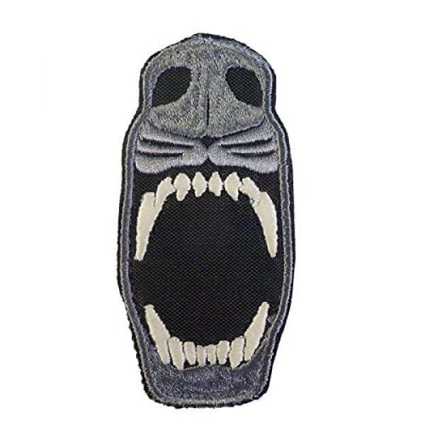 LEGEEON Airsoft Morale Patch 2 LEGEEON Glow Dark GITD K9 Dog Teeth Fear The Night Morale Tactical Embroidered Sew Iron on Patch