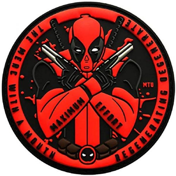 Miltacusa Airsoft Morale Patch 1 Maximum Effort Hook Patch (3.0 X 3.0-3D PVC Rubber)