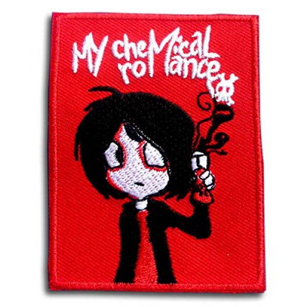 Verani Shop Airsoft Morale Patch 3 Verani My Chemical Romance Embroidered Iron-on Patch Applique Skull on The Black Maltese Iron Cross Harley Rider Biker Punk Heavy Metal Hard Rock Tatto Embroidered Iron On Badge Emblem Letter Morale