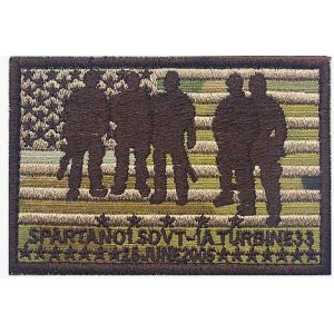 Embroidery Patch Airsoft Morale Patch 1 Seal Team Operation Red Wings Lone Survivor SDVT-1A Spartan 01 Military Hook Loop Tactics Morale Embroidered Patch (color1)