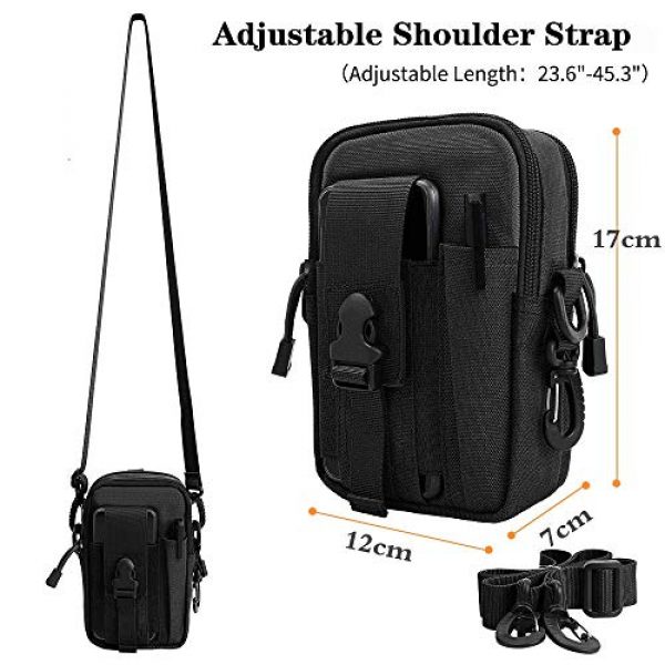 GoodTake Tactical Pouch 3 GOOD TAKE Tactical Molle Pouch EDC Men Belt Waist Bag Utility Gadget Gear Tool Organizer Pocket with Cell Phone Holster Holder for Outdoor