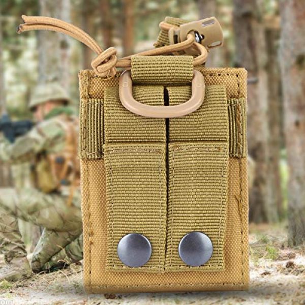 Vikye Tactical Pouch 4 Vikye Walkie Talkie Bag, Portable Tactical Military Walkie Talkie Bag, Pouch Radio Holder Case for Sports Outdoor