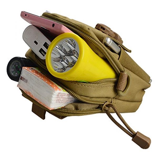 TEZONG Tactical Pouch 2 TEZONG Multi-Function Tactical Waist Pack Military Small Pocket Portable EDC Vape Pouch Outdoor Camping Cycling Hiking Pouch Tool Holder Purse Phone Case with Strap