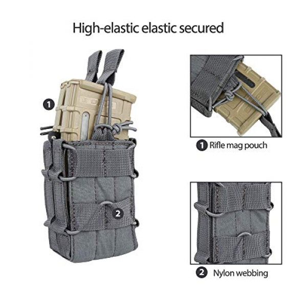 EXCELLENT ELITE SPANKER Tactical Pouch 4 Tactical Molle Double Open-Top Mag Pouch Molle Dump Pouch